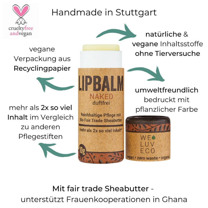 Lippenbalsam Lipbalm duftfrei - Naked