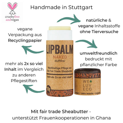 Lippenbalsam Lipbalm duftfrei - Naked
