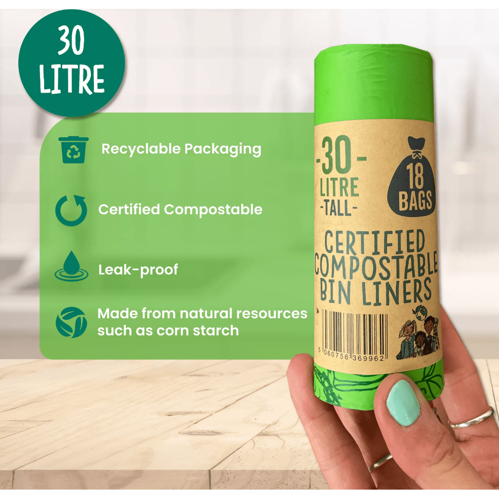 Eco Green Living - kompostierbare Mülltüte 30 Liter ohne Henkel