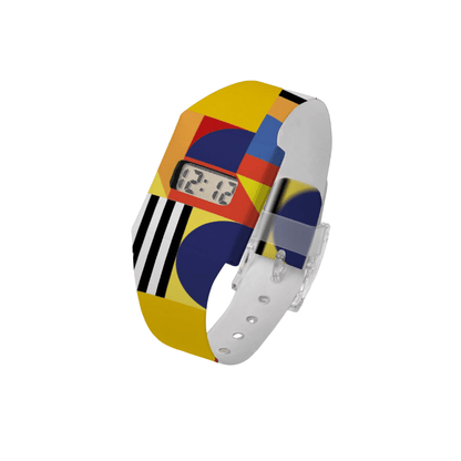 I Like Paper - Pappwatch Armbanduhr - Bauhaus Farbenspiel