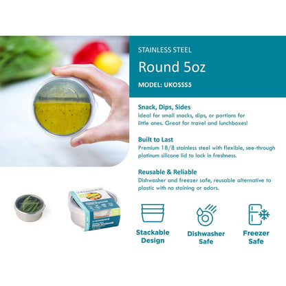 kleine runde Edelstahldose - 150ml