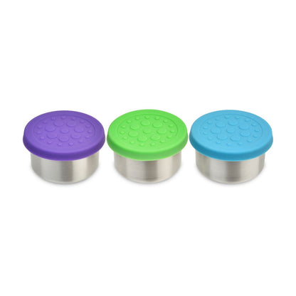 kleine runde Dosen Dips 3er-Set - Floral