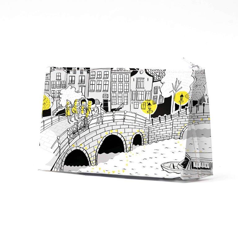 I like paper Kosmetiktasche aus Tyvek® - Midnight On A Bridge