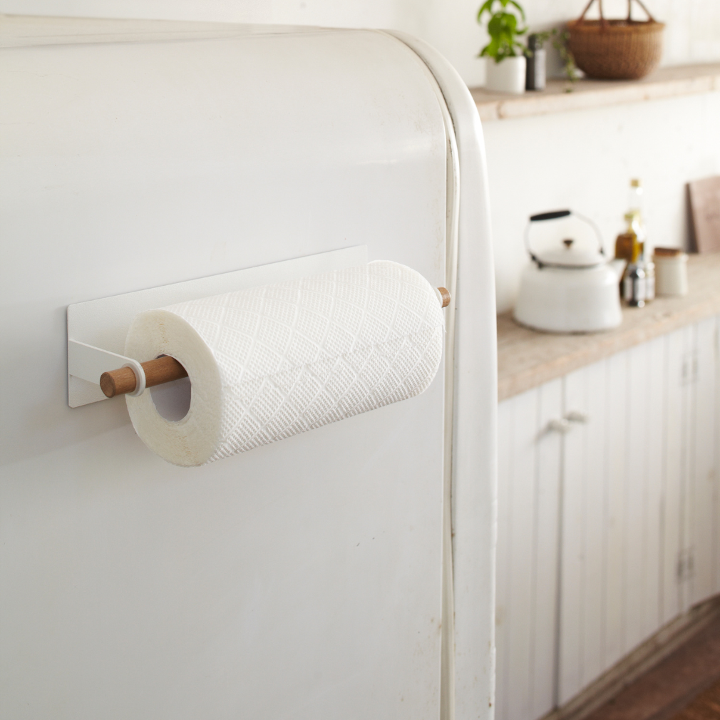 Magnetischer Küchenrollenhalter - weiß