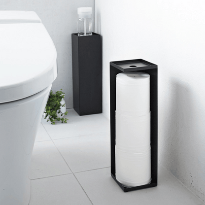 TOWER Toilettenrollenhalter - Schwarz Toilettenpapierhalter