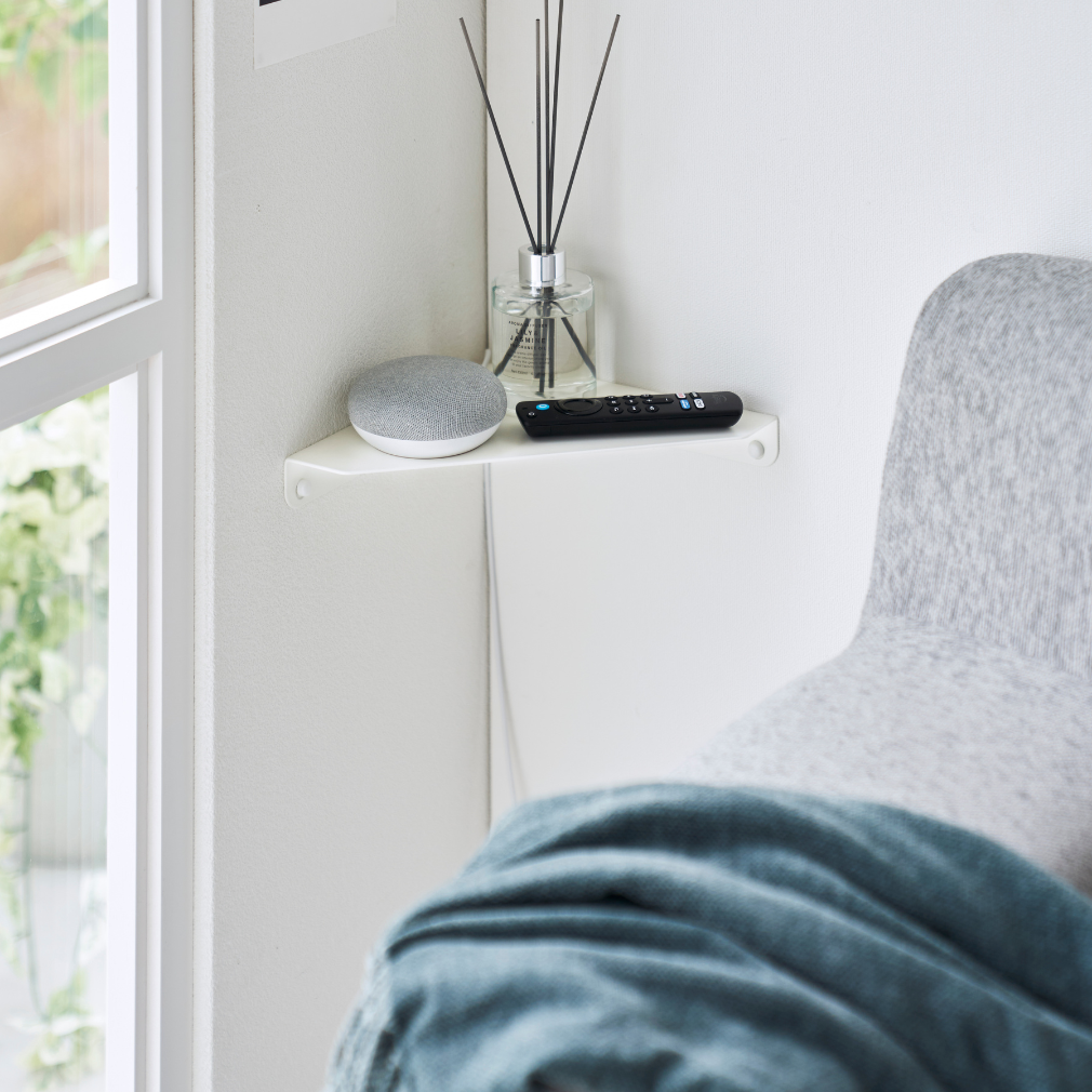 Wand-Eckregal - Weiss