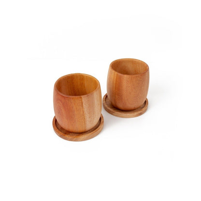 Untersetzer aus Khaya Holz - rund - Khaya | Natural Wood Tableware - Untersetzer | Waya