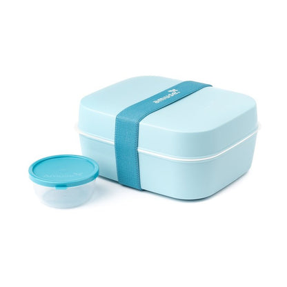 Amuse - farbige Lunchbox 3-in-1 Light blue