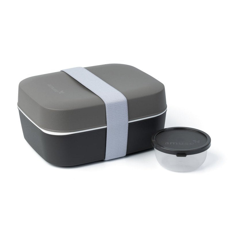 Amuse - farbige Lunchbox 3-in-1 Anthracite