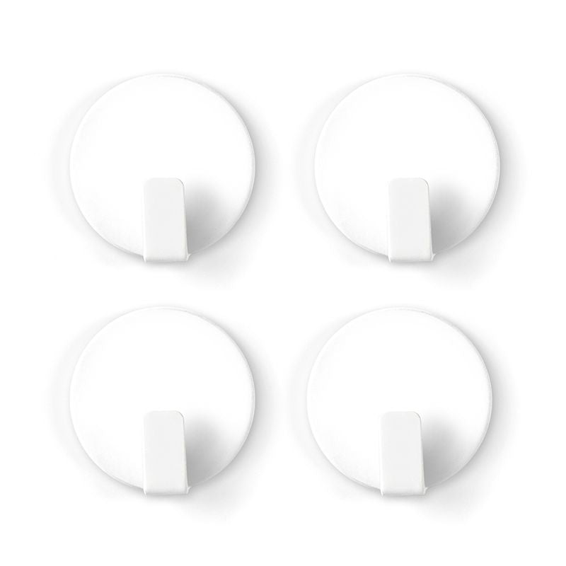 weiße Magnete mit Stahlhaken - 4er Set - Trendform - Magnet | Waya