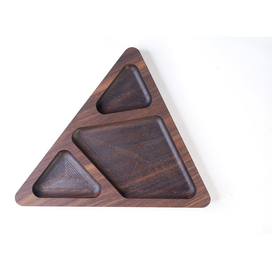 Tablett aus Walnussholz - Dreieck - Tablett - Third Eye Creation Company | Waya