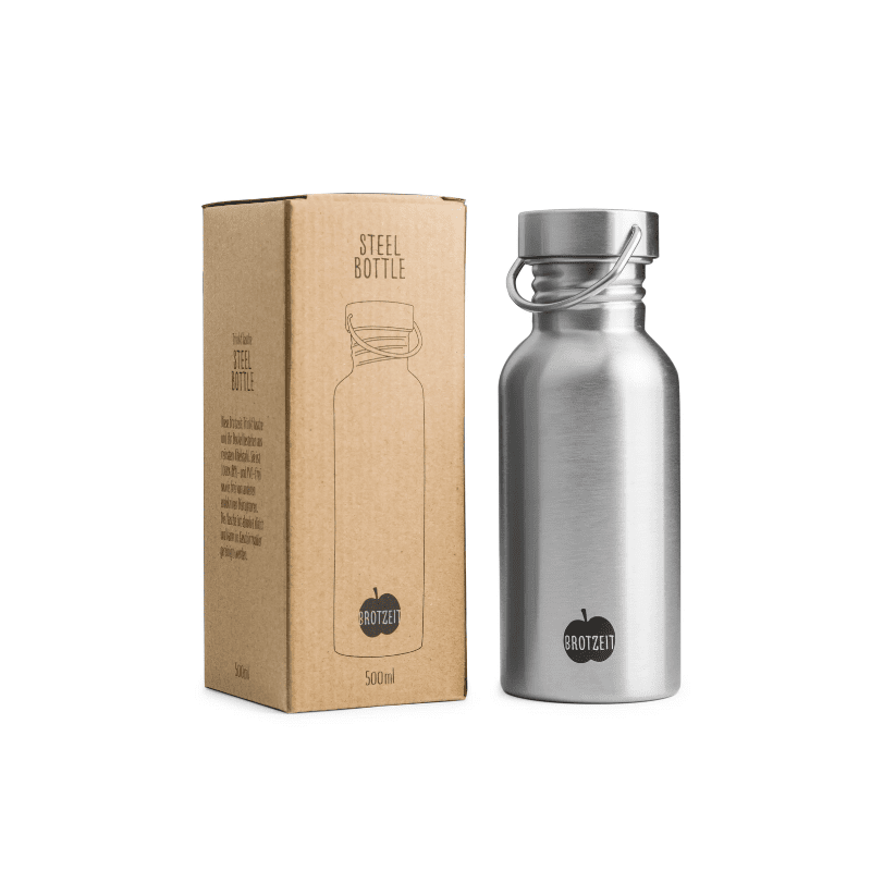 Wasserflasche aus Edelstahl - 350/500/750ml Brotzeit