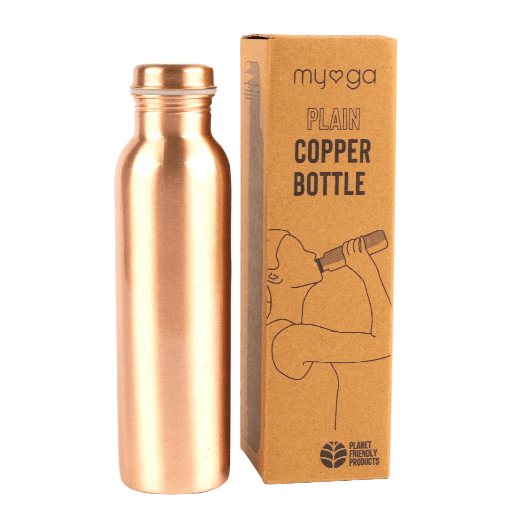 Trinkflasche aus Kupfer 900ml - glatt