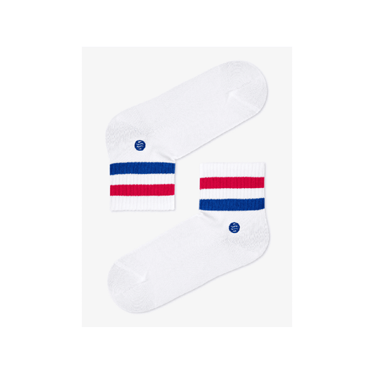 Natural Vibes - weiße Socken im Retro Style