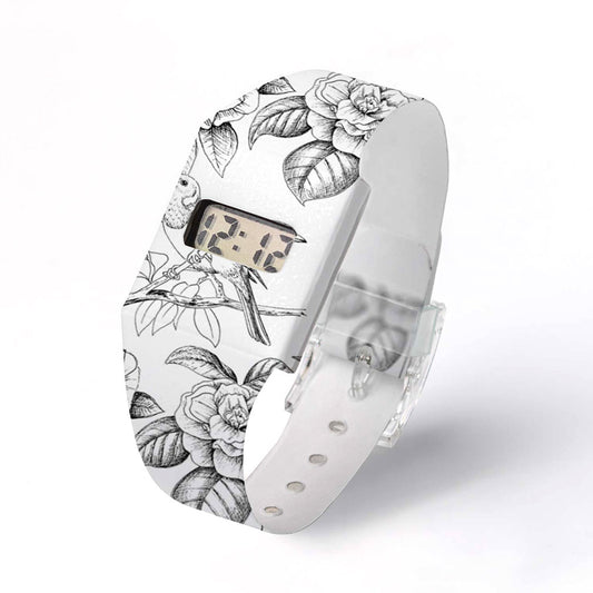 I Like Paper - Paperwatch Armbanduhr - birds like flowers
