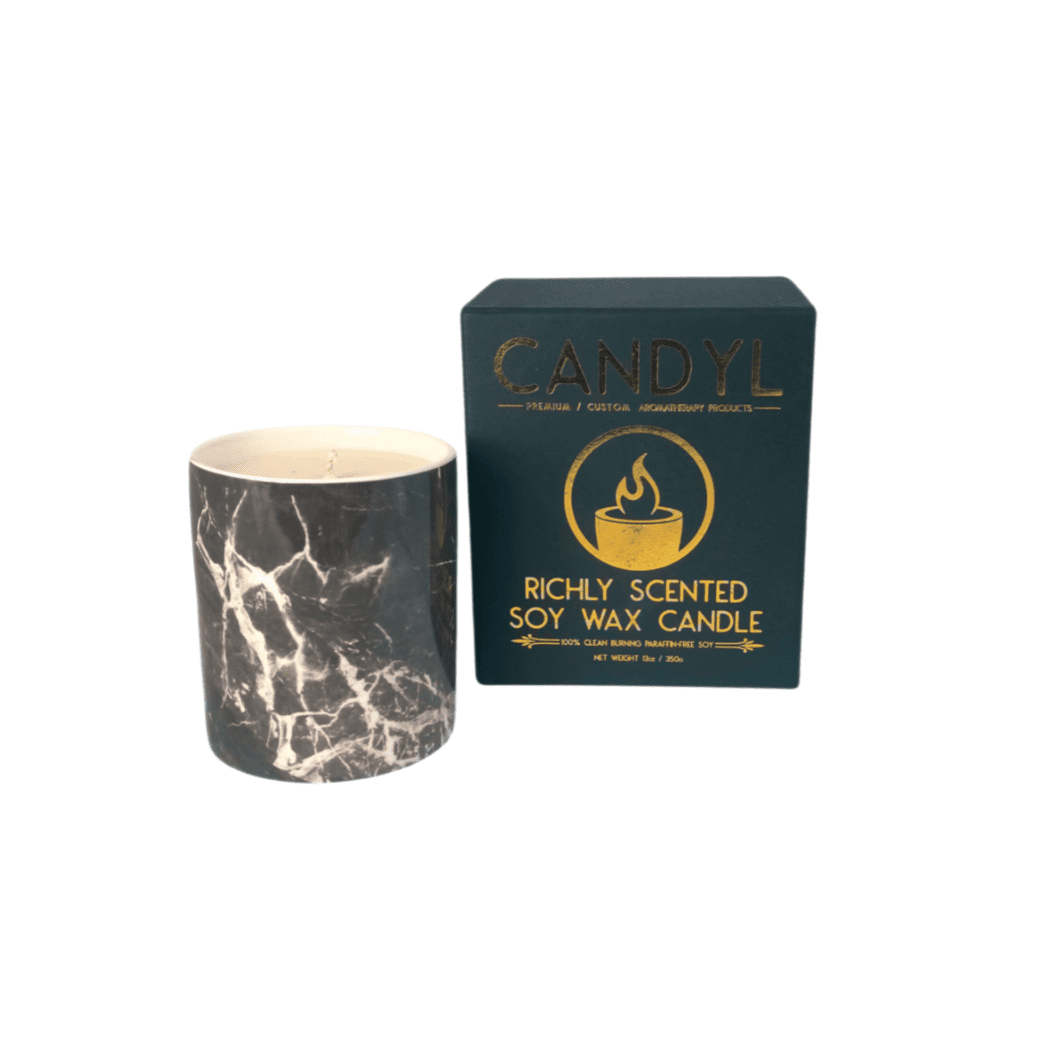 Sojawachs Kerze marmoriet - Oak Sage Sea Salt - Kerze - Candyl | Waya